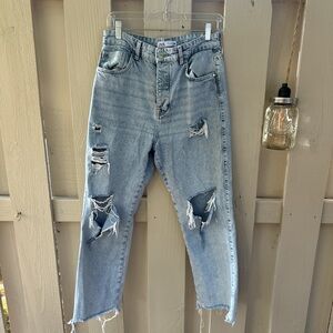 ZARA / high waisted wide leg jeans